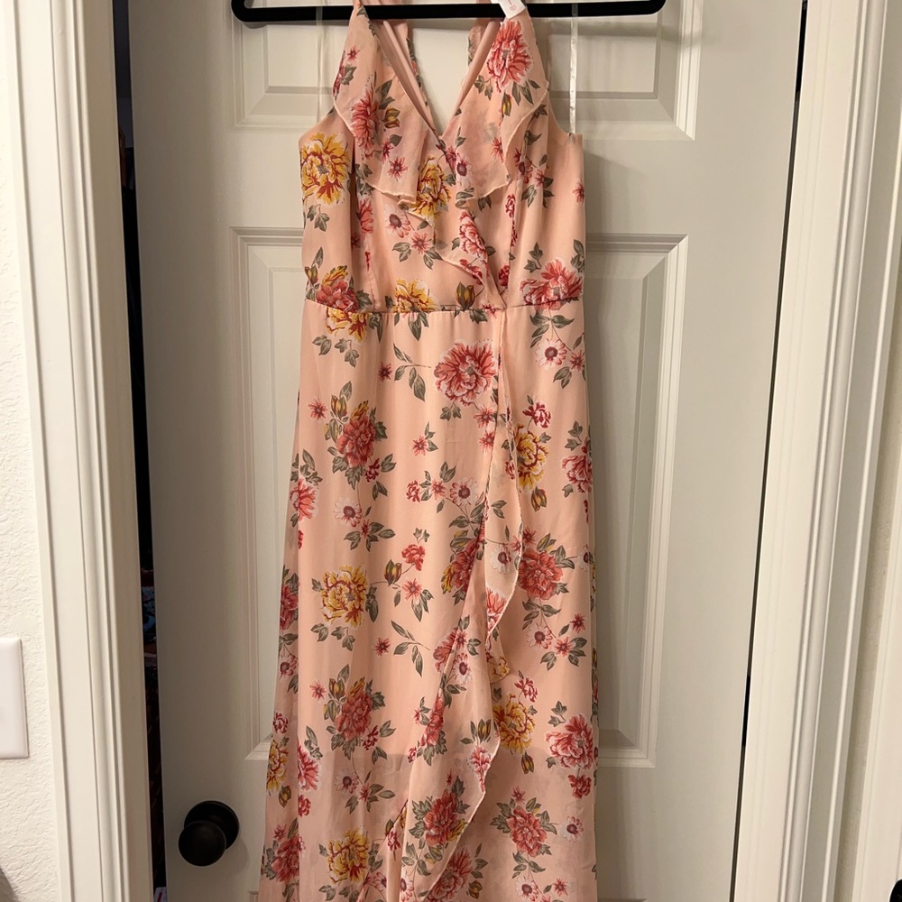 Pink No Boundaries Floral Maxi Dress